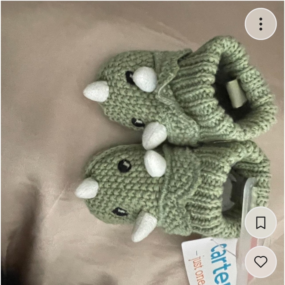 Dino booties size newborn